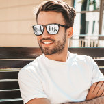 Hubby Love | Stylish Black Brush Script & Heart Retro Sunglasses<br><div class="desc">Our hubby love sunglasses are the perfect stylish accessory to start off a sunny honeymoon vacation or stay cool over the summer. Purchase these hubby love sunglasses as a treat for yourself or this makes an excellent gift for the groom you adore. The design features a stylish script style black...</div>