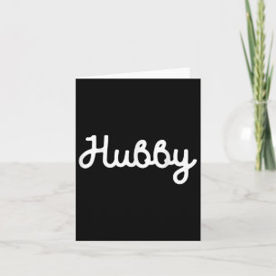 Hubby Mr Mister Groom At Wedding With Bride Vintag Card