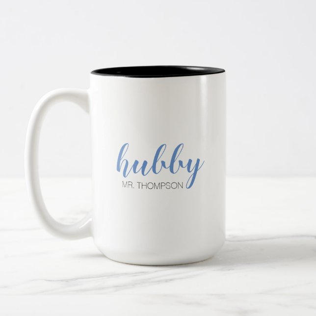 Hubby Mr Two-Tone Coffee Mug (Left)