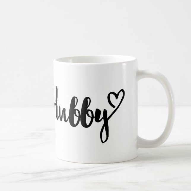 hubby mug, husband gift, personalised mug, cup (Right)