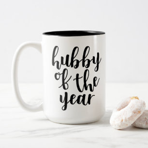 Hubby of the Year Two-Tone Coffee Mug