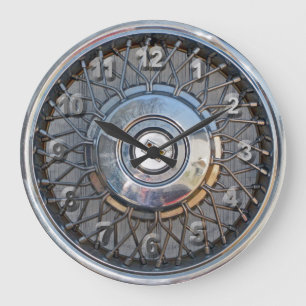 Hubcap Large Clock