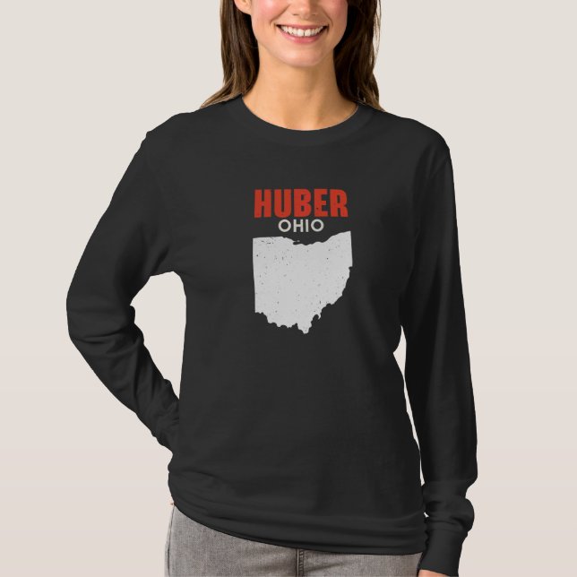 HUBER HEIGHTS Ohio USA State America Travel Ohioan T-Shirt (Front)