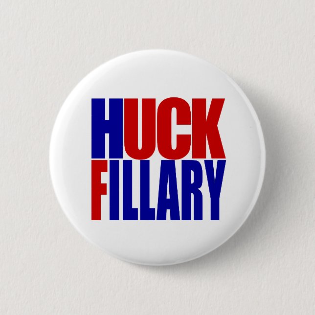 “HUCK FILLARY” 6-inch 6 Cm Round Badge (Front)