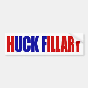 “HUCK FILLARY” BUMPER STICKER