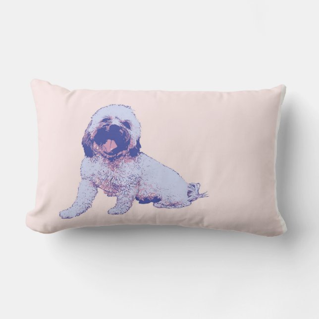 Huck the mutt pillow (Front)