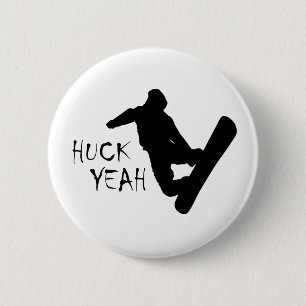 Huck Yeah (Snowboarding) 6 Cm Round Badge