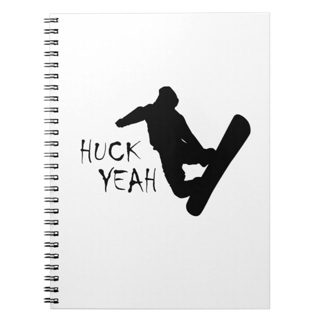Huck Yeah (Snowboarding) Notebook (Front)