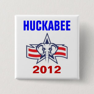 Huckabee 2012 15 cm square badge