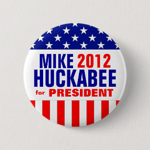 HUCKABEE 6 CM ROUND BADGE