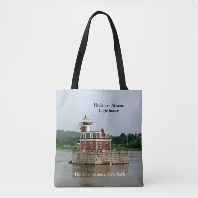 Hudson Athens Lighthouse all over tote bag (Front)