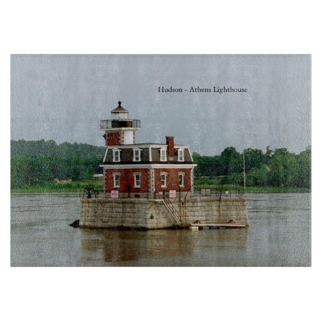 Hudson Athens Lighthouse cutting board (Front)