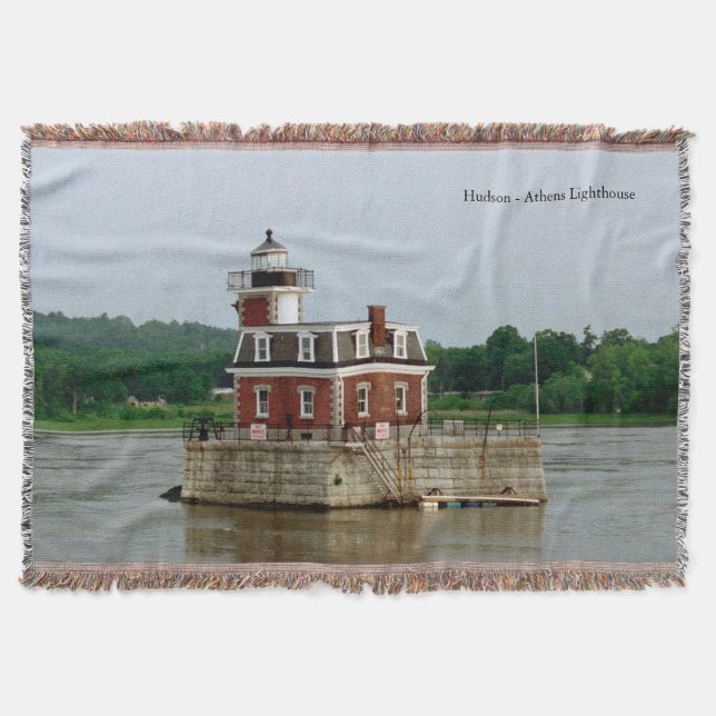 Hudson Athens Lighthouse throw blanket (Front)