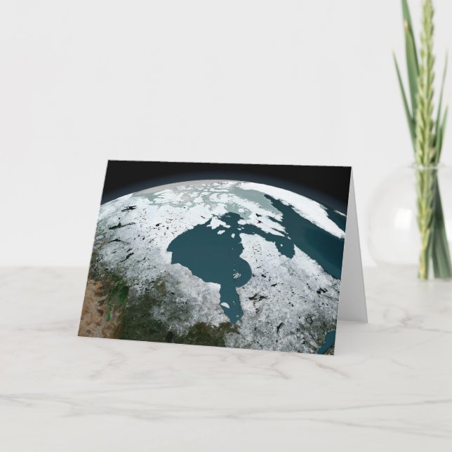 Hudson Bay Sea Ice On November 14, 2005. Card (Front)