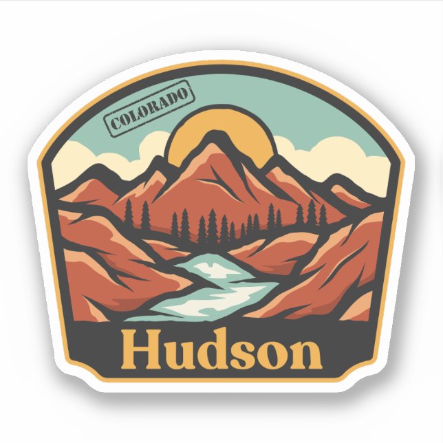 Hudson, Colorado Sticker (Front)
