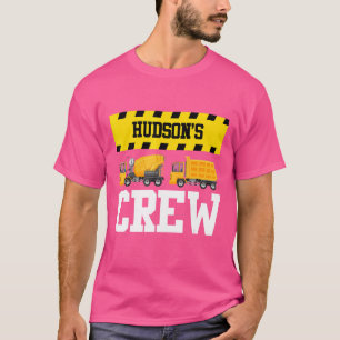 Hudson Construction Crew Custom Dumptruck Dump Tru T-Shirt