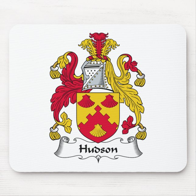 Hudson Family Crest Mouse Pad (Front)