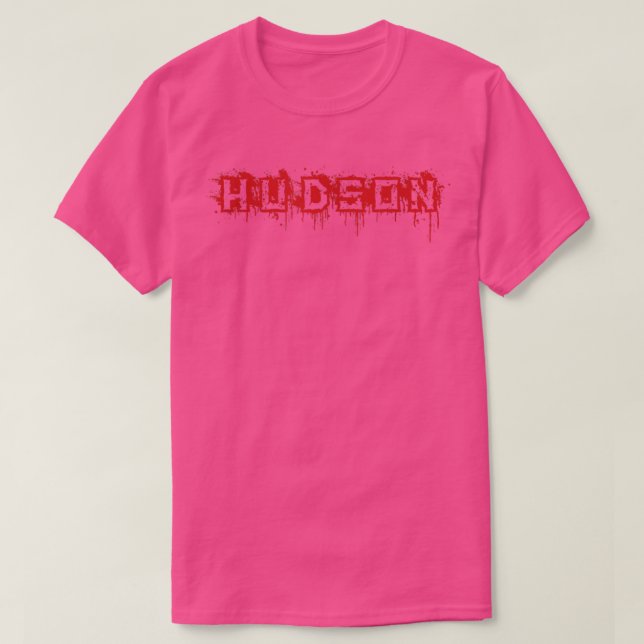Hudson  First Name Halloween Costume Personalized  T-Shirt (Design Front)