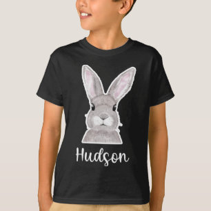 Hudson Name Easter Bunny Custom Name Good Friday T-Shirt