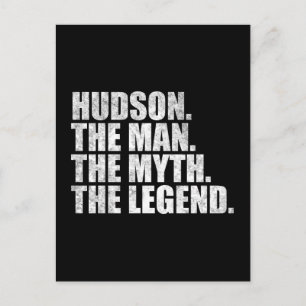 Hudson name, Hudson The Man The Myth The Legend Postcard