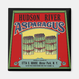 Hudson River Asparagus Label Magnet