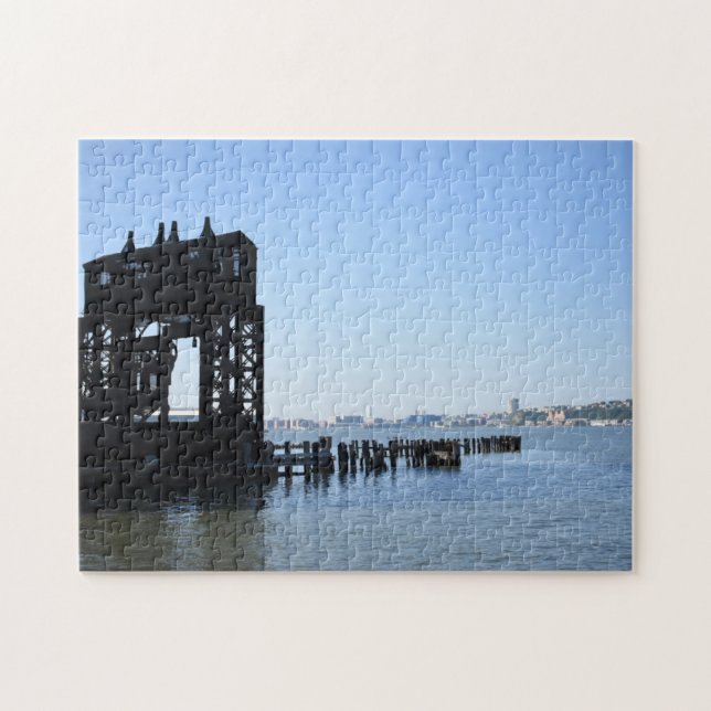 Hudson River Dock New York City NYC Photography Jigsaw Puzzle (Horizontal)