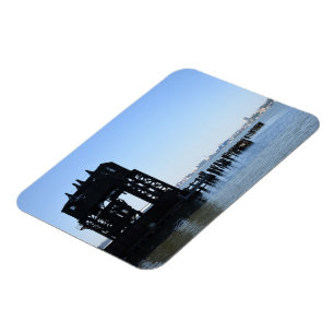 Hudson River Dock New York City NYC Photography Magnet