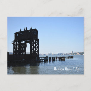 Hudson River Dock New York City NYC Photography Postcard