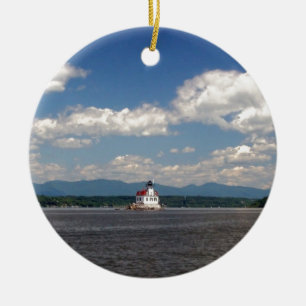 Hudson River Lighthouse Ceramic Tree Decoration