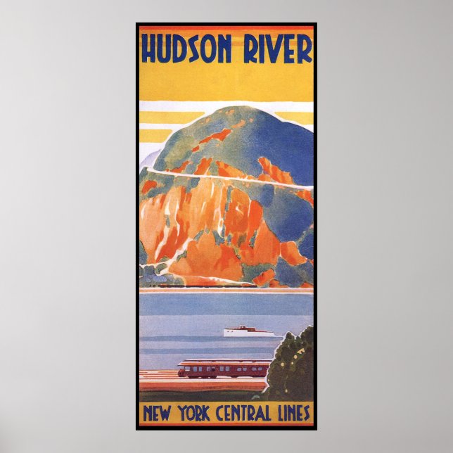 Hudson River - New York Central System Poster (Front)