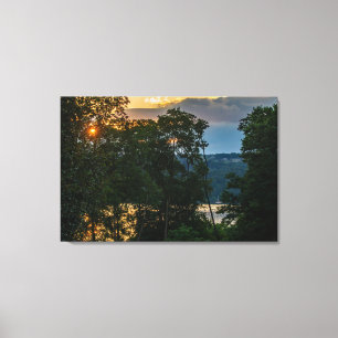 Hudson River Summer Evening Canvas Print