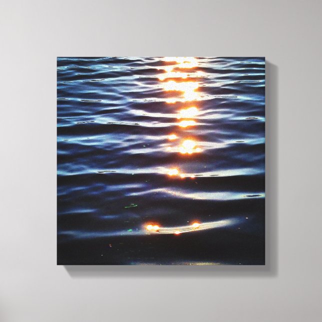 Hudson sunset reflections canvas print (Front)