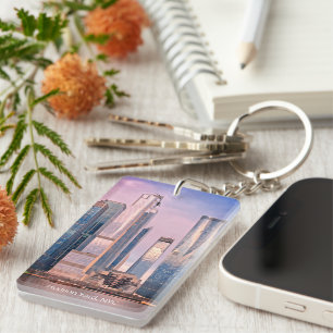 Hudson Yard from Staten Island Ferry NYC Postcard  Key Ring