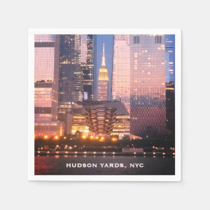 Hudson Yards (Vessel) Empire State Building, NYC Napkin