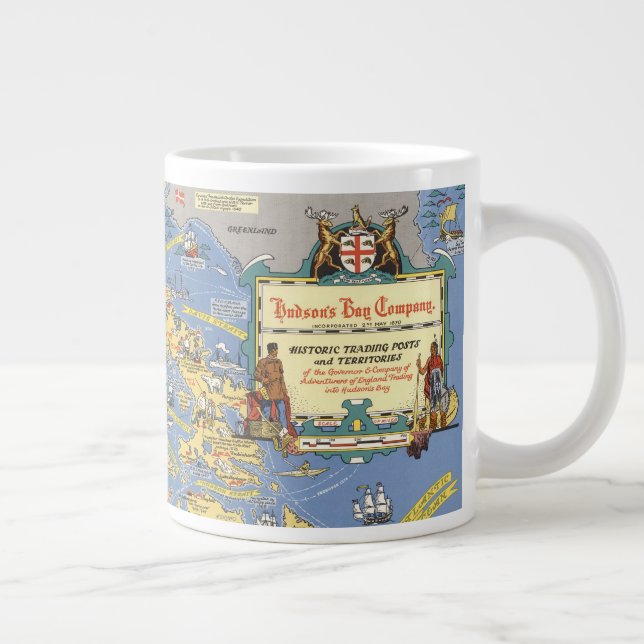 Hudson's Bay Company - Map of Canada Large Coffee Mug (Right)