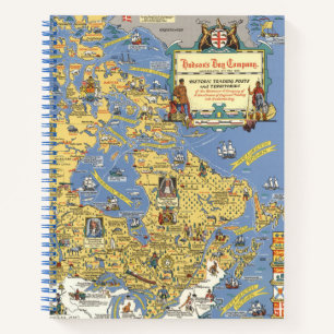 Hudson's Bay Company - Map of Canada Notebook