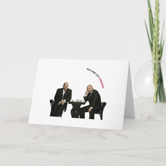Hue And Cry - Xmasday - Greetings Card (Front)