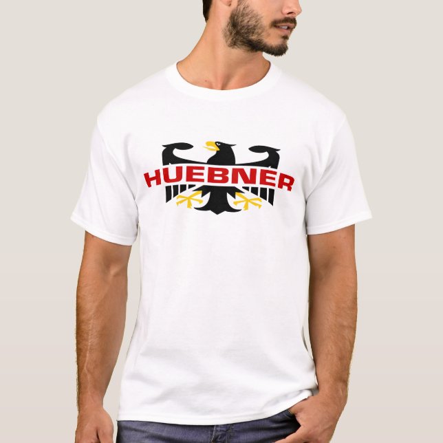 Huebner Surname T-Shirt (Front)