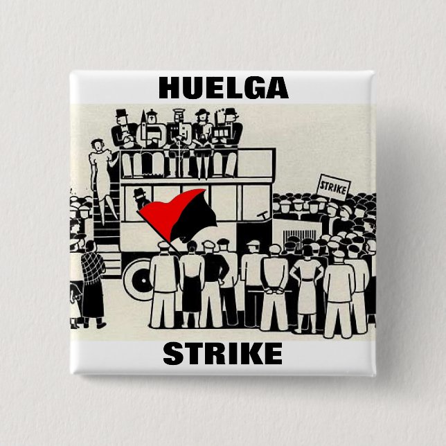 huelga strike pin (Front)