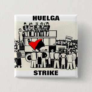 huelga strike pin