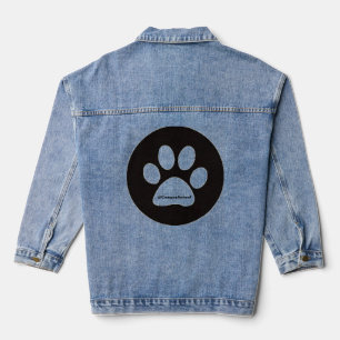 Huella de animal denim jacket