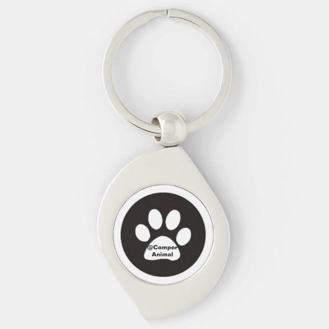 Huella de animal key ring (Front)