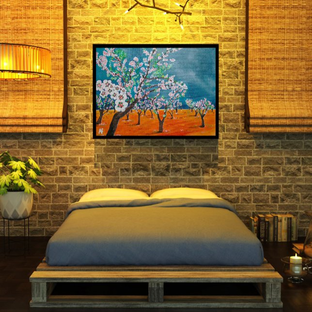 Huerto de Almendros Painting by Alfred Fox Canvas Print (Not Actual Size)