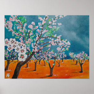 Huerto de Almendros Painting by Alfred Fox Poster
