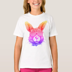 Hues of Hoppiness: 'Colourful Rabbit' T-Shirt