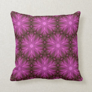 Hues of Pink and Magenta Floral Pattern 016 Cushion