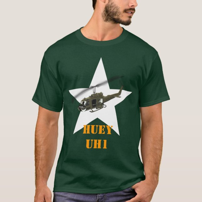 Huey helicopter T-Shirt (Front)