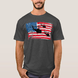 Huey UH1 US Military Helicopter  T-Shirt