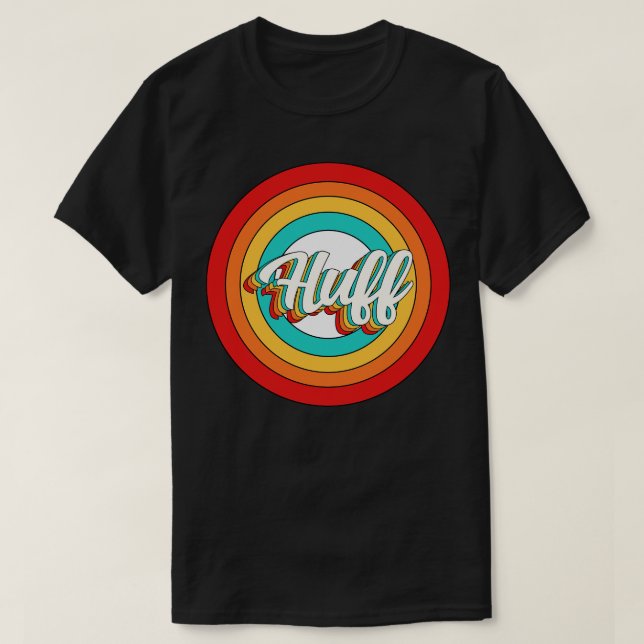 Huff Name Shirt Vintage Huff Circle (Design Front)