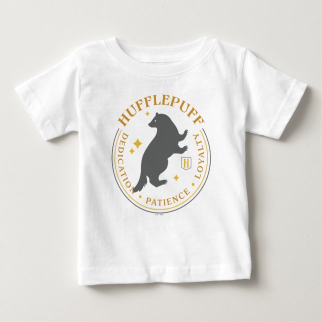 HUFFLEPUFF™ Badger House Pride Badge Baby T-Shirt (Front)